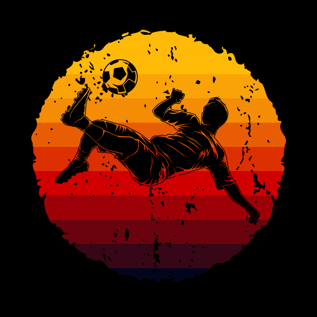 Retro Vintage Soccer Player Soccer Lovers Football Fans Gift by Abko90