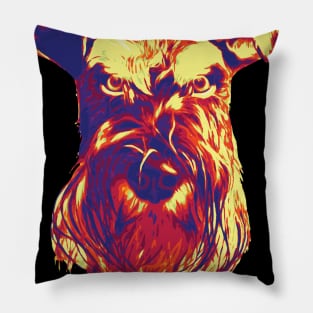 "Don't You Dare Mess With Me" Schnauzer Pillow