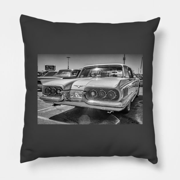 1960 Ford Thunderbird Hardtop Coupe Pillow by Gestalt Imagery