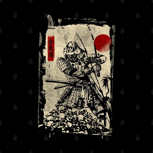 Vintage Samurai Fighter Bushido Code Japanese Manga by RK Design