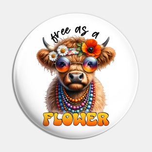 Free as a Flower Pin