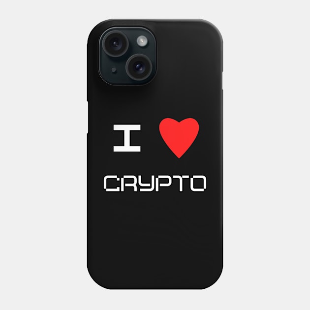 I love Cryptocurrency Phone Case by RedSparkle 