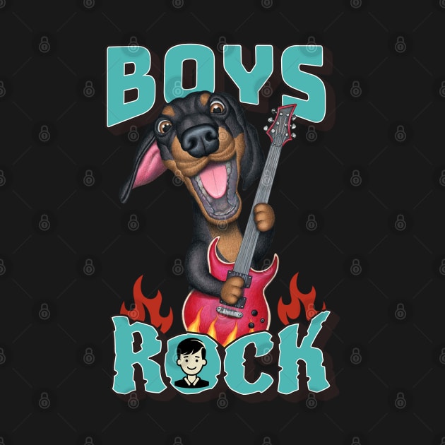 Boys Rock by Danny Gordon Art