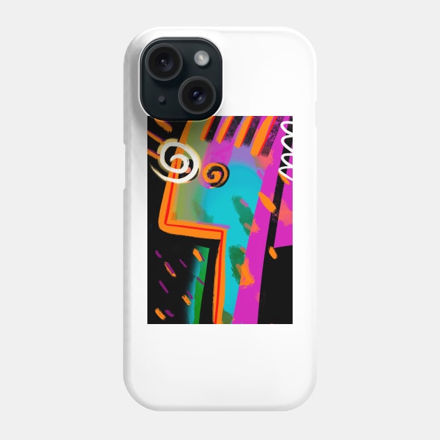 crazy bird Phone Case by Angel Rivas