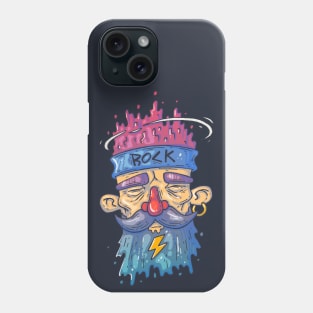 Old man face cartoon Phone Case