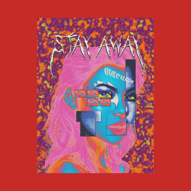 Stay Away colorblock design by Ryutomo