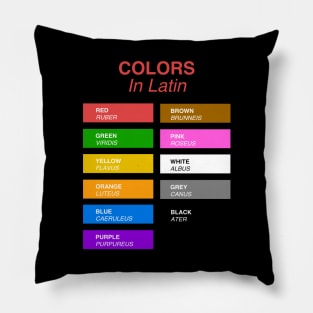 Colors In Latin Pillow