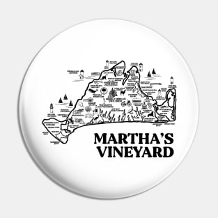 Martha's Vineyard Map Pin