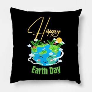 happy earth day Pillow