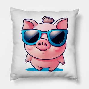 cute pig cartoon Pillow