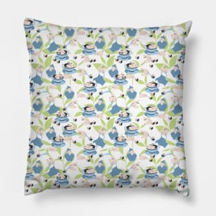 Rabbit Tea Party Pattern IV Pillow