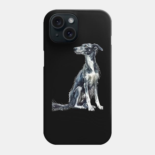 Lurcher Phone Case by DavidBriotArt