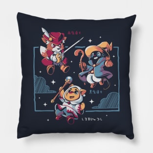 Three Little Mages Pillow