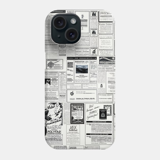 Collage Of Vintage Advertising Phone Case by ernstc