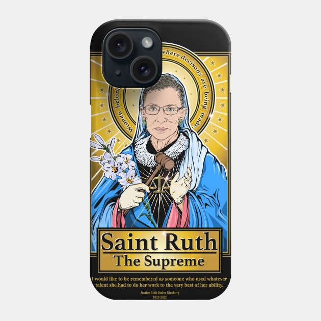 RGB Saint Ruth Phone Case by Pop Art Saints