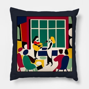 Live Music Matisse Style Graphic Pillow