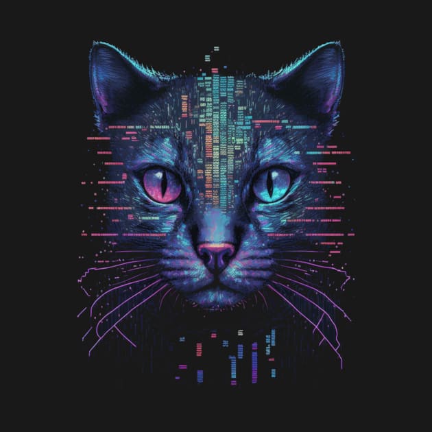 Cyber Punk Cyber Cat by TriHarder12