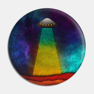 Desert UFO Pin