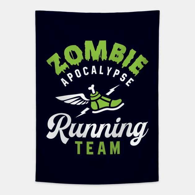 Zombie Apocalypse Running Team Tapestry by brogressproject