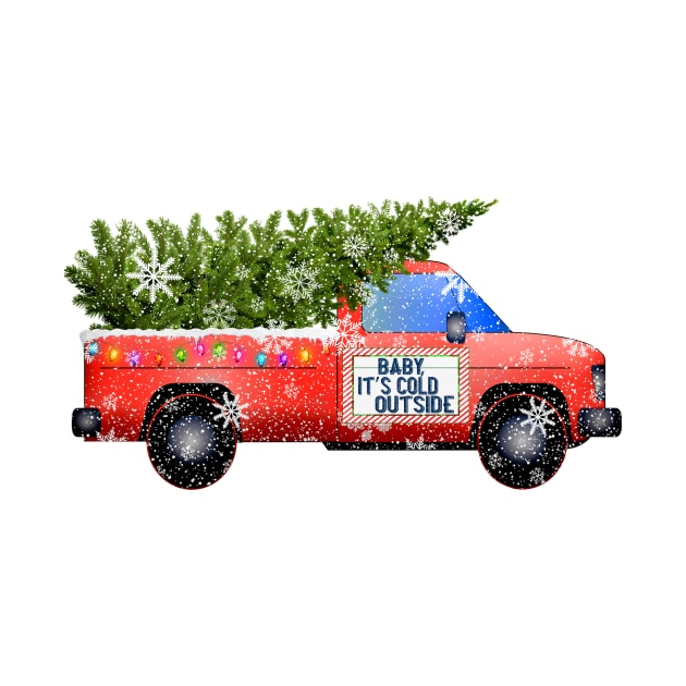 Classic Christmas Vintage Truck by sabrina.seeto@gmail.com