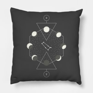 Gemini horoscope sign Pillow