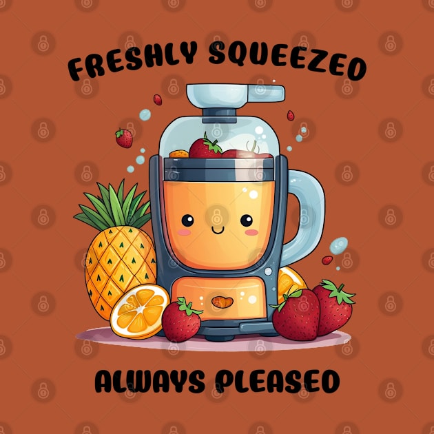 Fruit Juicer Freshly Squeezed Always Pleased Funny Health Novelty by DrystalDesigns