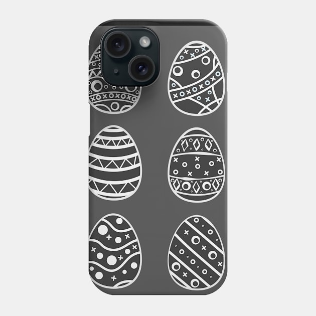 Easter Eggs Phone Case by Kristina Stellar Scandinavian Land