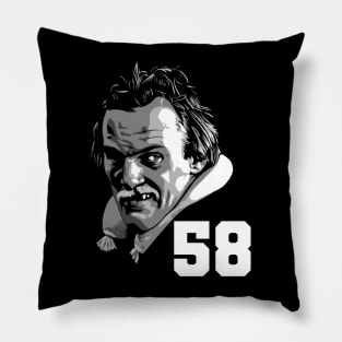 Jack Lambert greyscale Pillow