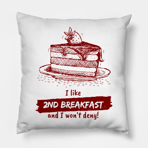 I Like 2nd and I Won't Deny! - White - Fantasy Funny Pillow by Fenay-Designs