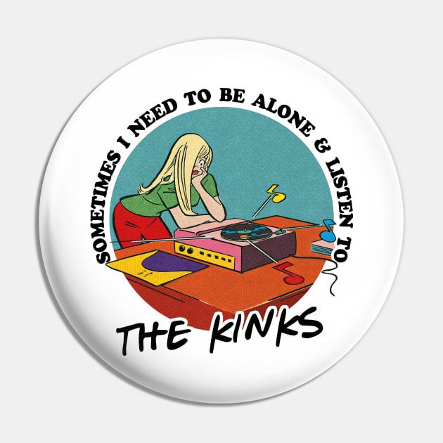 The Kinks / 60s Rock Obsessive Fan Gift Pin by DankFutura