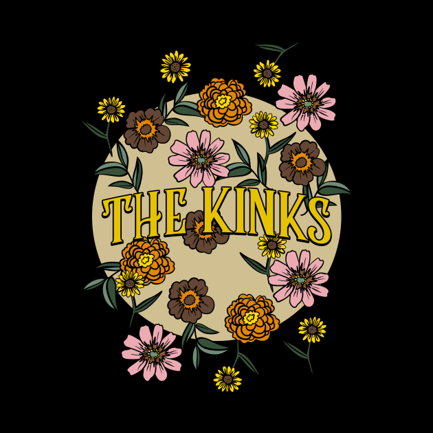 Kinks Name Personalized Flower Retro Floral 80s 90s Name Style by Ancientdistant