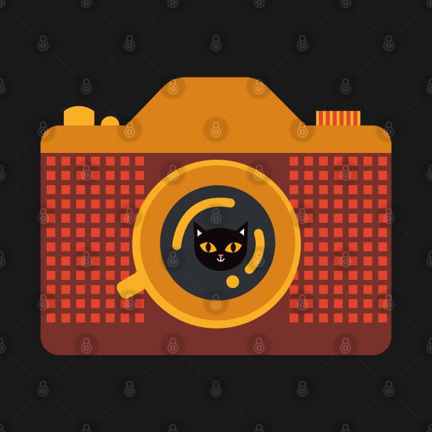 Retro Cat with Camera by MalibuSun