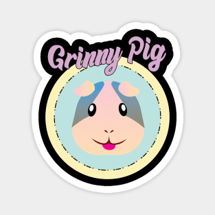 Grinny Pig Gift for Guinea Pig Lovers Cute Guinea Pig Magnet