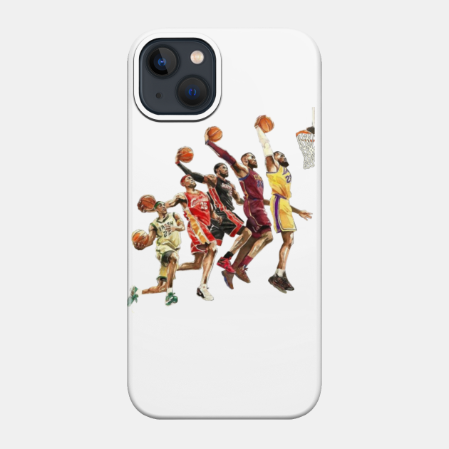 The Evolution of Lebron James - NBA Los Angeles Lakers - Nba - Phone Case