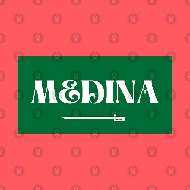 Medina City in Saudi Arabian Flag by aybe7elf