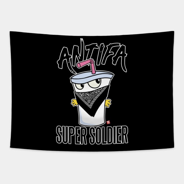 ANTIFA SUPER SOLDIER Tapestry by TeeLabs