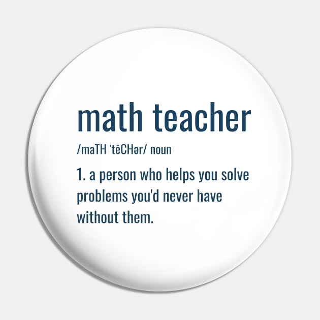 Funny Math Teacher Joke Pin by sarsia