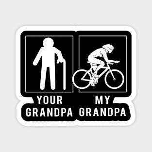 cycling your grandpa my grandpa tee for your grandson granddaughter Magnet