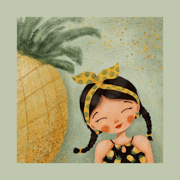 A Pineapple Girl by Karinartspace