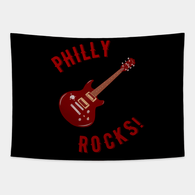 Philly Rocks! Tapestry by MessageOnApparel