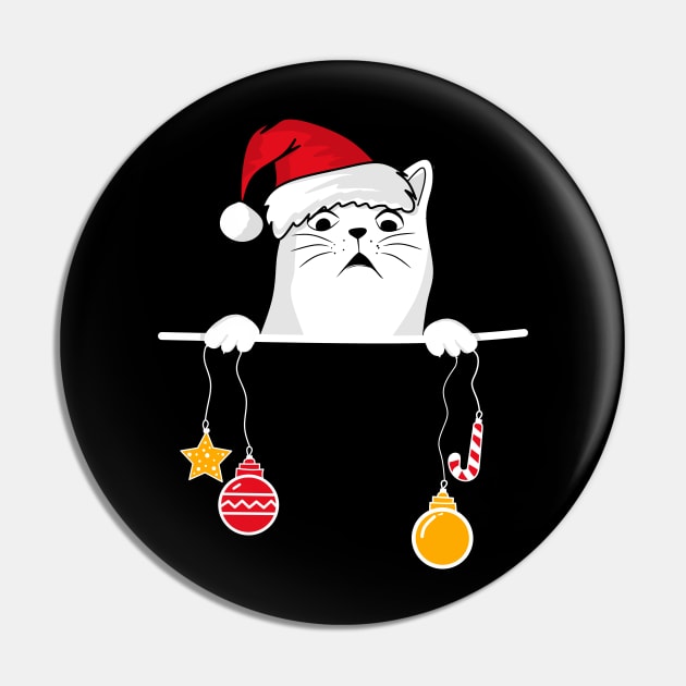 Cat Christmas Vacation Pin by LEFTSCARRED