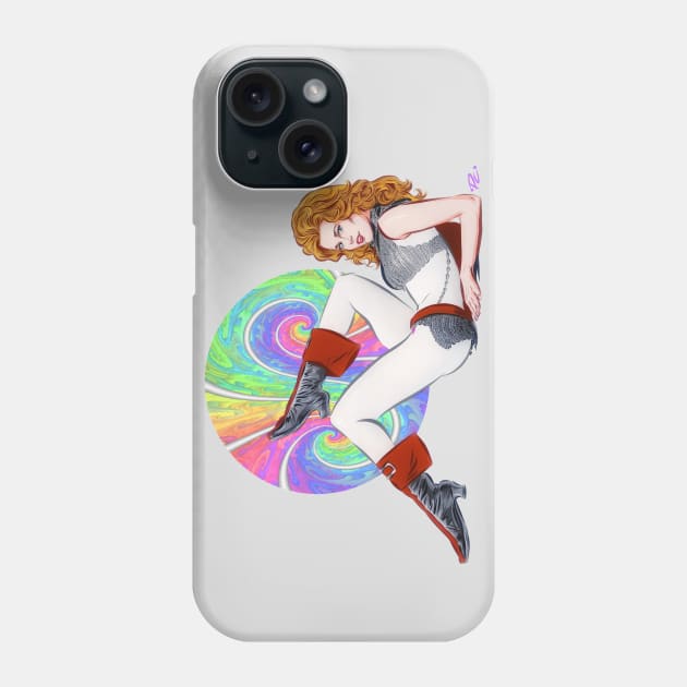 Jane Fonda - An illustration by Paul Cemmick Phone Case by PLAYDIGITAL2020