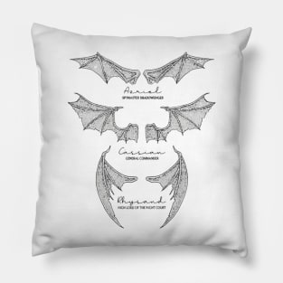 Batboys - Rhysand, Cassian, Azriel Wingspan Design Pillow