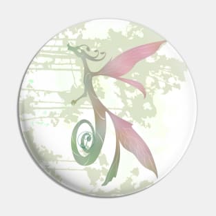 Faerie dragon silhouette Pin