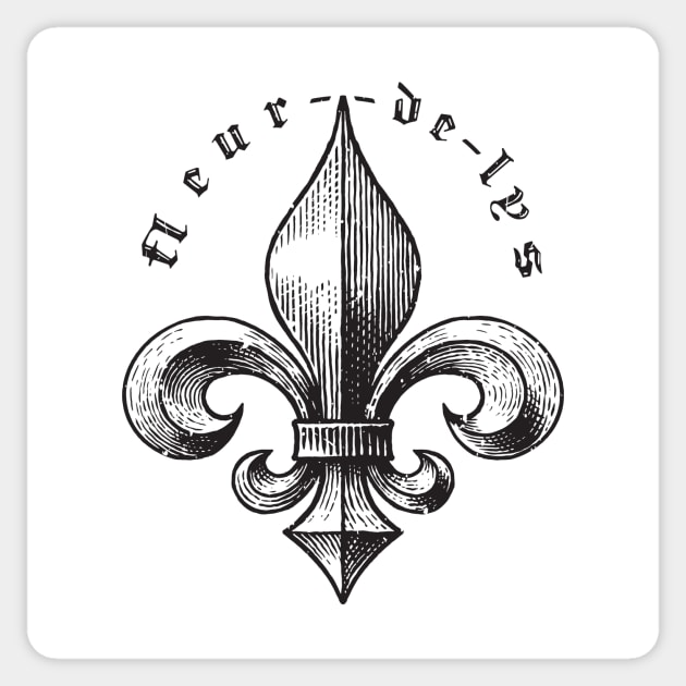 Flower Fleur De Lis Lily Symbol' Sticker