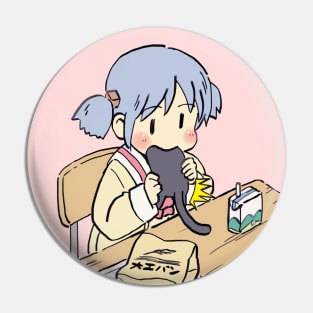 I draw that scene of mio eating sakamoto for lunch / funny nichijou face meme Pin