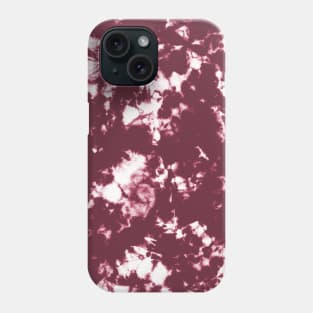 Red wine and white Storm - Tie-Dye Shibori Texture Phone Case