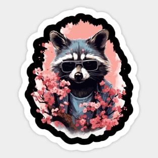 Cottagecore Raccoon Aestethic Mushrooms Cute Trash Sticker