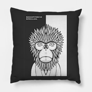 Golden Snub Nosed Monkey Pillow