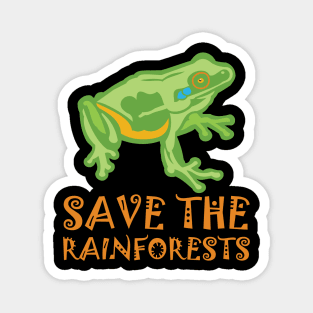 Save the Rainforests Tree Frog Magnet